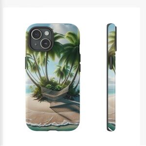 iPhone 15 Phone Case- Tropical Island Design